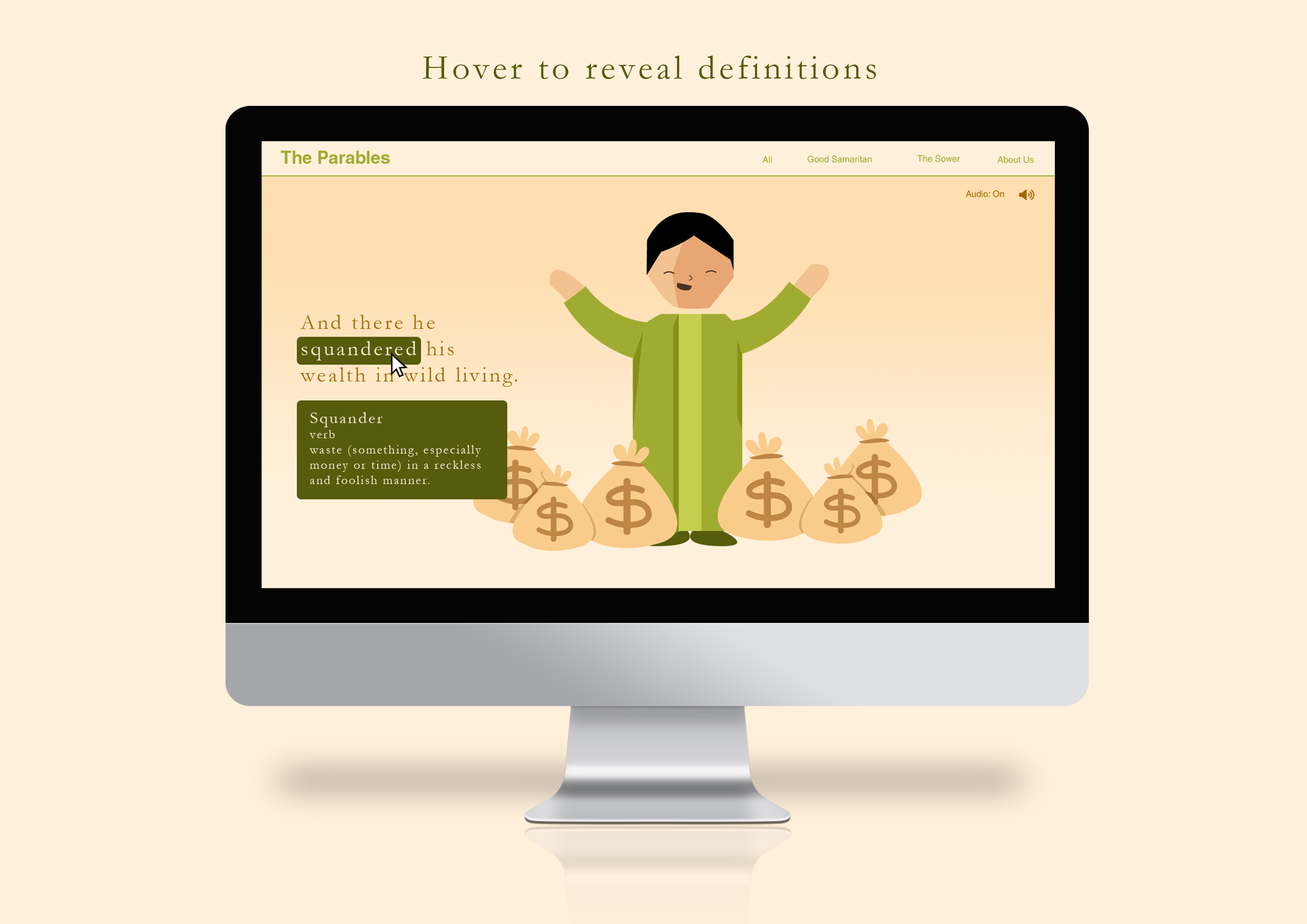 showing the definition feature of the prodigal son